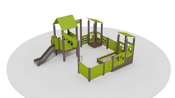 Комфортные условия игровые и детские площадки и спортивный инвентарь для детей и малые архитектурные формы, создающие комфорт и безопасность